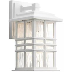 Elstead Lighting Beacon Square vonkajšie nástenné svietidlo 1x60 W biela KL-BEACON-SQUARE-S-WHT