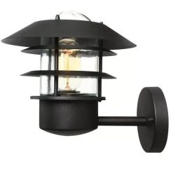 Elstead Lighting Helsingor vonkajšie nástenné svietidlo 1x60 W čierna HELSINGOR-BK