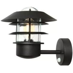 Elstead Lighting Helsingor vonkajšie nástenné svietidlo 1x60 W čierna HELSINGOR-PIR-BK