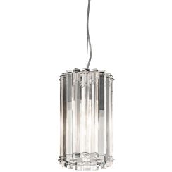 Elstead Lighting Crystal Skye závesné svietidlo 2x3 W chrómová KL-CRYSTAL-SKYE-MP