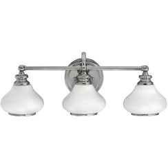 Elstead Lighting Ainsley nástenná lampa 3x3 W chrómová HK-AINSLEY3-BATH