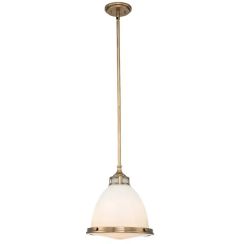 Elstead Lighting Amelia závesné svietidlo 1x60 W mosadzná HK-AMELIA-P-M-HB