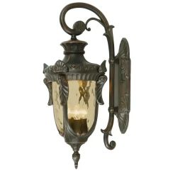 Elstead Lighting Philadelphia vonkajšie nástenné svietidlo 3x60 W hnedá PH2-L-OB