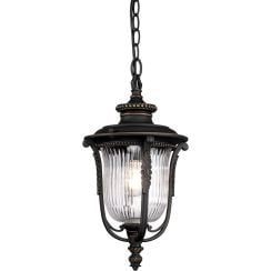 Elstead Lighting Luverne vonkajšie závesné svietidlo 1x60 W hnedá KL-LUVERNE8-M