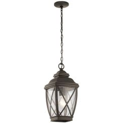 Elstead Lighting Tangier vonkajšie závesné svietidlo 1x60 W hnedá KL-TANGIER8-M