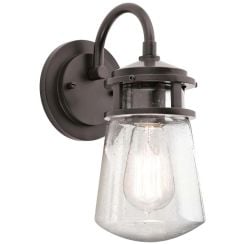 Elstead Lighting Lyndon vonkajšie nástenné svietidlo 1x60 W hnedá KL-LYNDON2-S-AZ