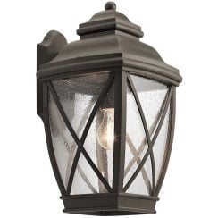 Elstead Lighting Tangier vonkajšie nástenné svietidlo 1x60 W hnedá KL-TANGIER2-L