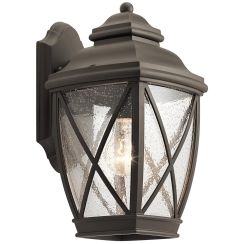 Elstead Lighting Tangier vonkajšie nástenné svietidlo 1x60 W hnedá KL-TANGIER2-M