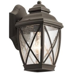 Elstead Lighting Tangier vonkajšie nástenné svietidlo 1x60 W hnedá KL-TANGIER2-S