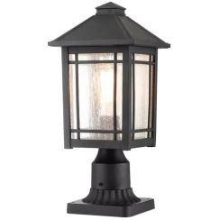 Elstead Lighting Cedar Point vonkajšia stojaca lampa 1x60 W čierna QZ-CEDAR-POINT3-M-BK
