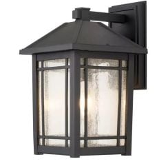 Elstead Lighting Cedar Point vonkajšie nástenné svietidlo 1x60 W čierna QZ-CEDAR-POINT-L-BK