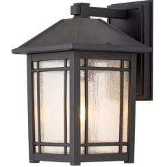 Elstead Lighting Cedar Point vonkajšie nástenné svietidlo 1x60 W čierna QZ-CEDAR-POINT-M-BK