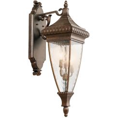 Elstead Lighting Venetian Rain vonkajšie nástenné svietidlo 3x60 W hnedá KL-VENETIAN2-L