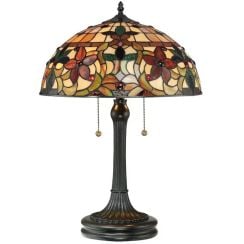 Elstead Lighting Kami stolová lampa 2x60 W hnedá QZ-KAMI-TL