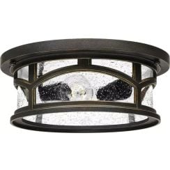 Elstead Lighting Marblehead vonkajšia stropná lampa 2x60 W hnedá QZ-MARBLEHEAD-F