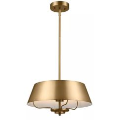 Elstead Lighting Luella stropné svietidlo 3x40 W mosadzná KL-LUELLA-3P-BNB