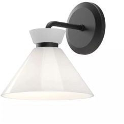 Elstead Lighting Halston nástenná lampa 1x40 W čierna ALM-HALSTON-1WB-BK