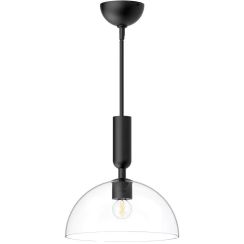 Elstead Lighting Jude stropné svietidlo 1x30 W čierna ALM-JUDE-P-MB-CL