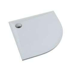 Schedline Libra Smooth White polkruhová sprchová vanička 90x90 cm biela 3SP.L1O-9090