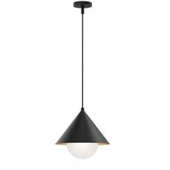 Elstead Lighting Remyck závesné svietidlo 1x60 W čierna ALM-REMYCK-P-BK