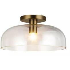 Elstead Lighting Sylvia stropné svietidlo 1x60 W zlatá ALM-SYLVIA-SF-BG-CL