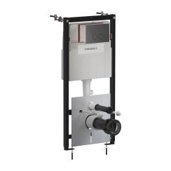 Omnires Flush Set podomietkový konšrukcia so splachovacím tlačidlom pre nástennú misu STFWC1R45-RGR