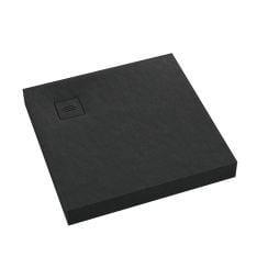 Schedline Nonlimits Black Stone štvorcová sprchová vanička 100x100 cm čierna 3ST.N1K-100100/C/ST-M1/C/ST