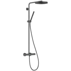 Hansgrohe Pulsify S Puro sprchová súprava nástenná s termostatom s dažďovou sprchou chrómová-čierna 24223340