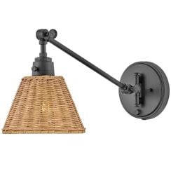 Elstead Lighting Arti nástenná lampa 1x60 W čierna-béžová HK-ARTI-1W-BK-NR