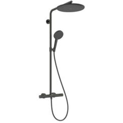 Hansgrohe Raindance Alive S sprchová súprava nástenná s termostatom s dažďovou sprchou čierna 24594340
