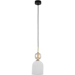 TK Lighting Sophia Cognac White závesné svietidlo 1x10 W biela-zlatá 11020