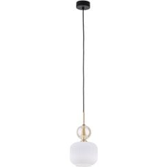 TK Lighting Sophia Cognac White závesné svietidlo 1x10 W biela-zlatá 11589