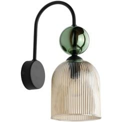 TK Lighting Sophia Green Cognac nástenná lampa 1x10 W zelená-hnedá 11143