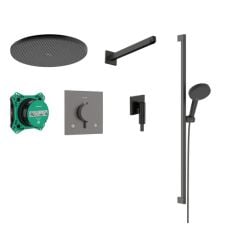 Hansgrohe Raindance Alive Select S sprchová súprava podomietková s termostatom s dažďovou sprchou čierna 24622340