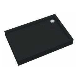 Schedpol Medium Black Mat obdĺžniková sprchová vanička 100x90 cm čierna 3.4745/C/MG