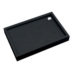 Schedpol Medium Black Stone obdĺžniková sprchová vanička 120x80 cm čierna 3.4738/C/ST