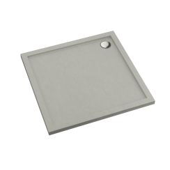Schedline Sharper Cement Stone štvorcová sprchová vanička 80x80 cm cementová 3S.S1K-8080/CT/ST
