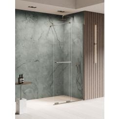 New Trendy Smart Gunmetal Brushed stena sprchového kúta walk -in 80 cm kladivková farba brúsený/sklo priehľadné EXK-7948