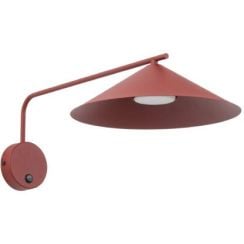 TK Lighting Lume M nástenná lampa 1x11 W bordová 11694