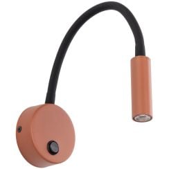TK Lighting Lagos nástenná lampa 1x8 W čierna-červená 11448