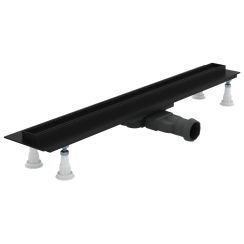 Schedline Slight Line Low Black lineárny odtok 80 cm čierna SOLPLB-80035LOW
