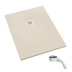 Schedpol Kalait Cashmere Stone obdĺžniková sprchová vanička 90x80 cm béžová 3.3155/PK/ST-M2