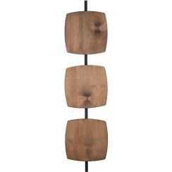 TK Lighting Selva nástenná lampa 1x18 W drevená 11436