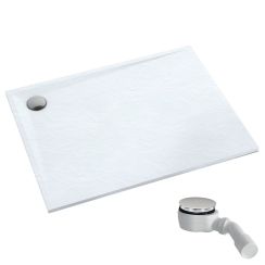 Schedpol Etrusco White Stone obdĺžniková sprchová vanička 100x80 cm biela 3.465/B/ST