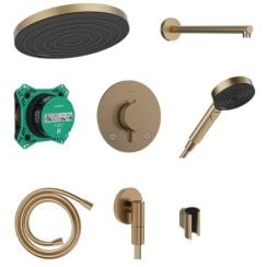 Hansgrohe Pulsify S sprchová súprava podomietková s termostatom s dažďovou sprchou || 24624140