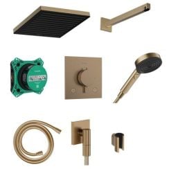 Hansgrohe Pulsify E sprchová súprava podomietková s termostatom s dažďovou sprchou || 24625140