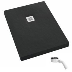 Schedpol New Horizons Black Stone obdĺžniková sprchová vanička 180x80 cm čierna 3.3314/C/ST-M2