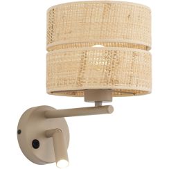 TK Lighting Calma nástenná lampa 2x8 W béžová 11600