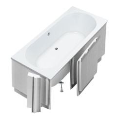 Schedpol Viona White Mat SET vaňa so zástenou 180x80 cm biela 3.567/B/MG/OULED/S