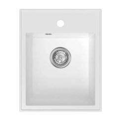 Ferro Stampo granitový drez 50x40 cm biela DRGS1/50/40WH